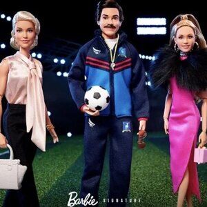 Ted Lasso Barbie Set Rebecca, Ted & Keeley NIB Signature Collection